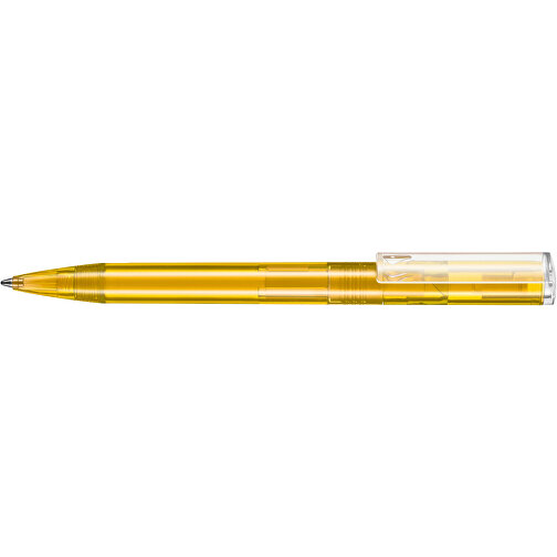Kugelschreiber LIFT TRANSPARENT P , Ritter-Pen, mango-gelb TR/FR, ABS-Kunststoff, 140,00cm (Länge), Bild 3