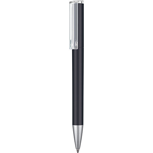 Kugelschreiber LIFT SOFT , Ritter-Pen, schwarz, ABS-Kunststoff, 140,00cm (Länge), Bild 1