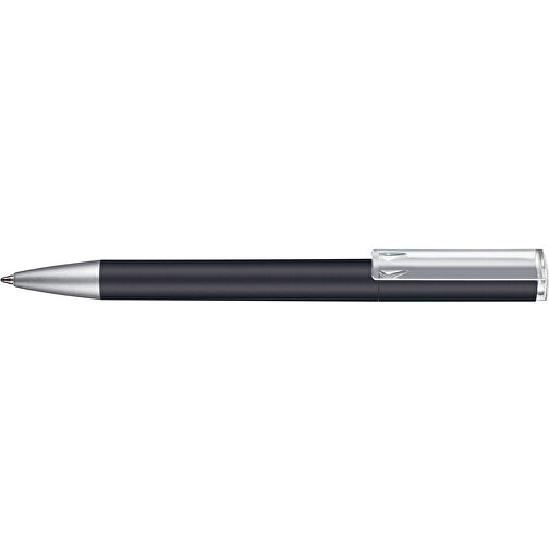 Kugelschreiber LIFT SOFT , Ritter-Pen, schwarz, ABS-Kunststoff, 140,00cm (Länge), Bild 3