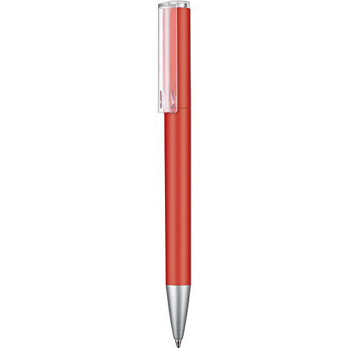 Kugelschreiber LIFT SOFT , Ritter-Pen, signal-rot, ABS-Kunststoff, 140,00cm (Länge), Bild 1