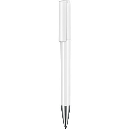Kugelschreiber LIFT , Ritter-Pen, weiß, ABS-Kunststoff, 140,00cm (Länge), Bild 1