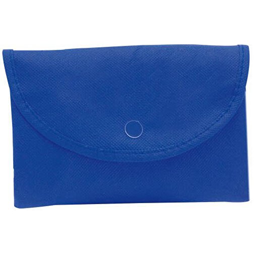 Faltbare Tasche AUSTEN , blau, Vliesstoff, 45,00cm x 12,00cm x 33,00cm (Länge x Höhe x Breite), Bild 1