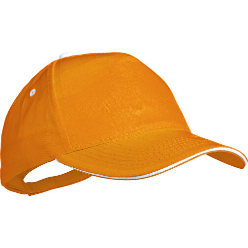 Mütze FIVE , orange, 100% Gebürstete Baumwolle, , Bild 1