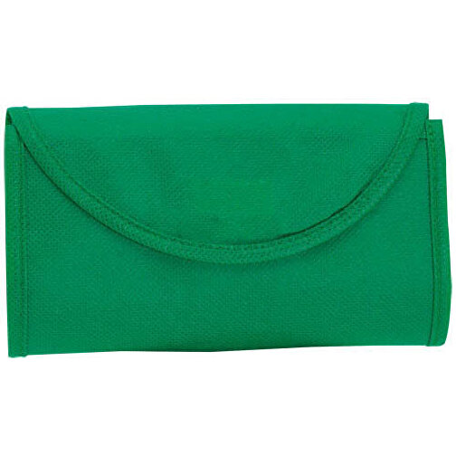 Faltbare Tasche KONSUM , grün, Vliesstoff, 38,00cm x 42,00cm (Länge x Breite), Bild 1