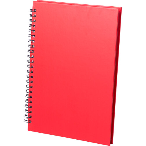 Notizbuch GULLIVER , rot, Recycelt Pappe, 16,40cm x 1,60cm x 21,70cm (Länge x Höhe x Breite), Bild 1