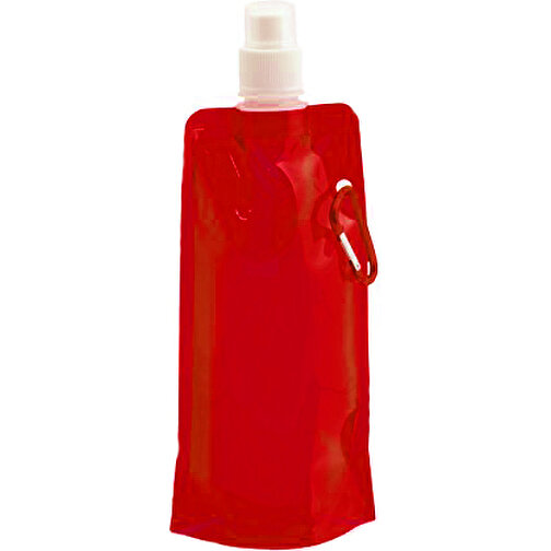 Trinkflasche BOXTER , rot, PET, 11,50cm x 3,00cm x 26,50cm (Länge x Höhe x Breite), Bild 1