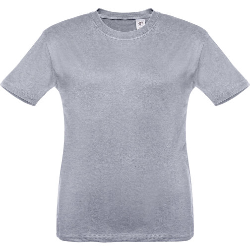 THC QUITO. Unisex Kinder T-shirt , hellgrau melliert, 100% Baumwolle, 6, 48,00cm x 37,00cm (Länge x Breite), Bild 1