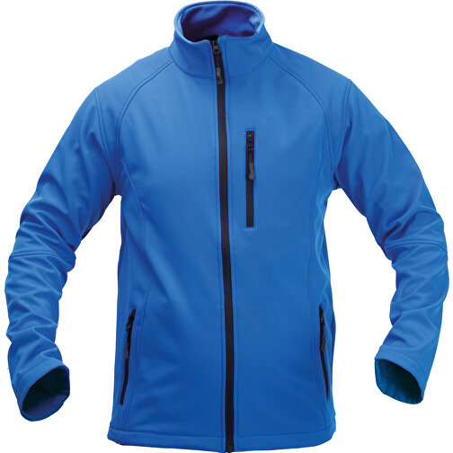 Jacke Molter , blau, Äußere: Soft Shell, 92% Polyester/ 8% Elastan. Innen: 100% Polyester Microfleece. 300 g/ m2, L, , Bild 1