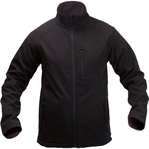 Jacke Molter , schwarz, Äußere: Soft Shell, 92% Polyester/ 8% Elastan. Innen: 100% Polyester Microfleece. 300 g/ m2, M, , Bild 1