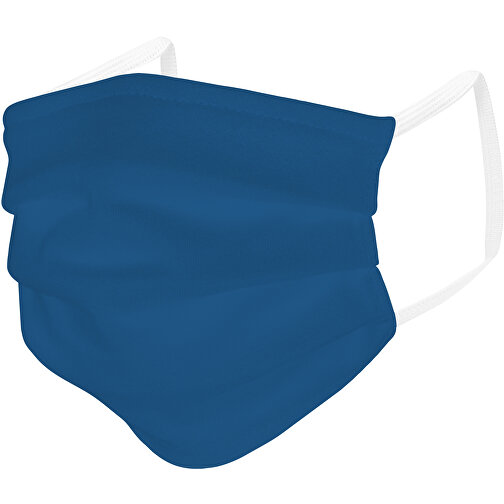 Mund-Nasen-Maske , tintenblau, Baumwolle, 11,00cm x 9,00cm (Länge x Breite), Bild 2