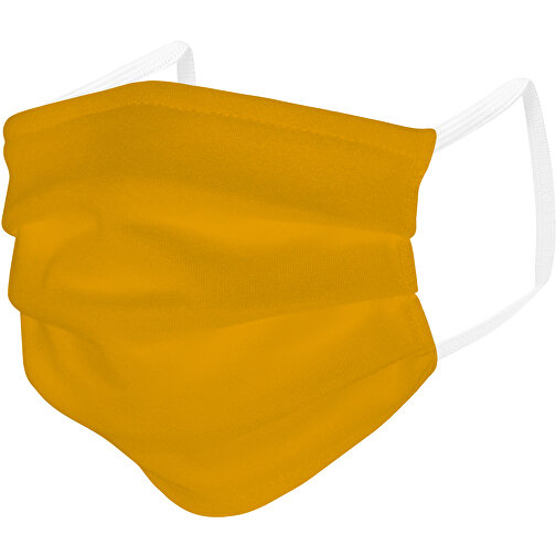 Mund-Nasen-Maske , maisgelb, Baumwolle, 11,00cm x 9,00cm (Länge x Breite), Bild 2