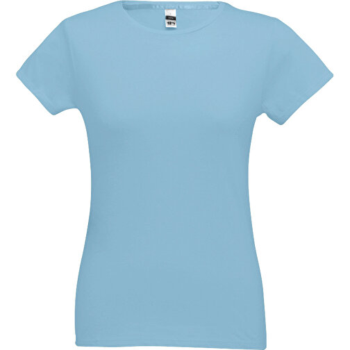 THC SOFIA. Tailliertes Damen-T-Shirt , pastellblau, 100% Baumwolle, XXL, 68,00cm x 53,00cm (Länge x Breite), Bild 1