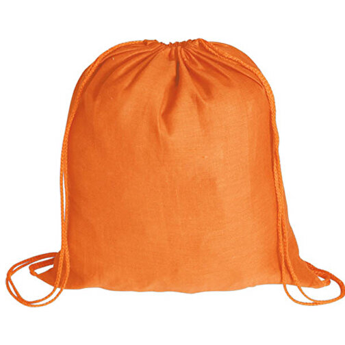 Rucksack BASS , orange, 100% Baumwolle, 37,00cm x 41,00cm (Länge x Breite), Bild 1
