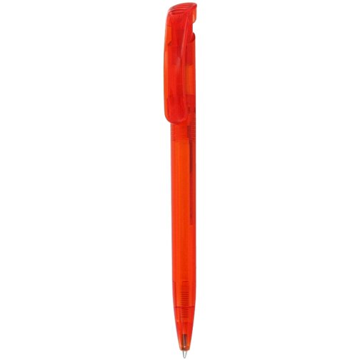 Kugelschreiber CLEAR TRANSPARENT , Ritter-Pen, flamingo, ABS-Kunststoff, 14,80cm (Länge), Bild 1