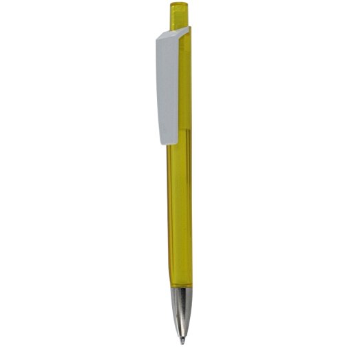 Kugelschreiber Tri-Star Transparent S , Ritter-Pen, ananas-gelb, ABS-Kunststoff, 14,00cm (Länge), Bild 1