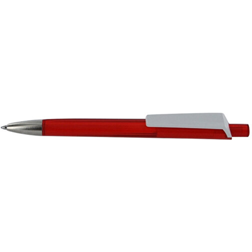 Kugelschreiber Tri-Star Transparent S , Ritter-Pen, feuer-rot, ABS-Kunststoff, 14,00cm (Länge), Bild 3