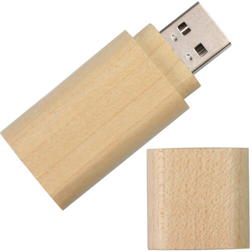 USB-Stick Smart 16GB , Promo Effects MB , ahorn MB , 16 GB , ahorn MB , 3 - 10 MB/s MB , 5,80cm x 1,20cm x 2,20cm (Länge x Höhe x Breite), Bild 1
