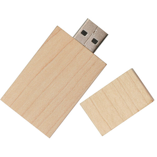 USB-Stick Straight 2GB , Promo Effects MB , ahorn MB , 2 GB , ahorn MB , 3 - 10 MB/s MB , 6,00cm x 1,00cm x 2,80cm (Länge x Höhe x Breite), Bild 1