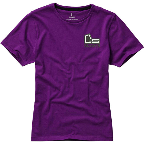 Nanaimo – T-Shirt Für Damen , pflaume, Single jersey Strick 100% BCI Baumwolle, 160 g/m2, L, , Bild 4