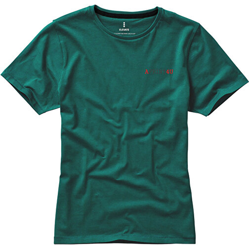 Nanaimo – T-Shirt Für Damen , waldgrün, Single jersey Strick 100% BCI Baumwolle, 160 g/m2, M, , Bild 2