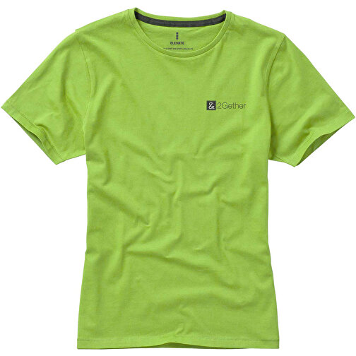 Nanaimo – T-Shirt Für Damen , apfelgrün, Single jersey Strick 100% BCI Baumwolle, 160 g/m2, L, , Bild 4