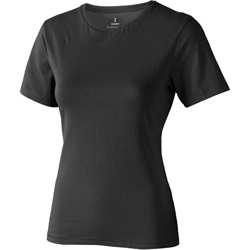 Nanaimo – T-Shirt Für Damen , anthrazit, Single jersey Strick 100% BCI Baumwolle, 160 g/m2, L, , Bild 1