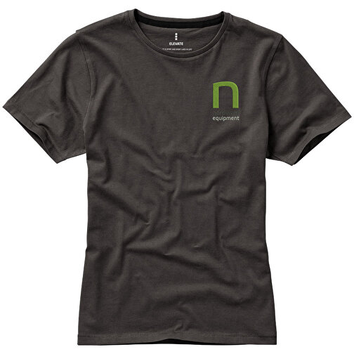 Nanaimo – T-Shirt Für Damen , anthrazit, Single jersey Strick 100% BCI Baumwolle, 160 g/m2, L, , Bild 4
