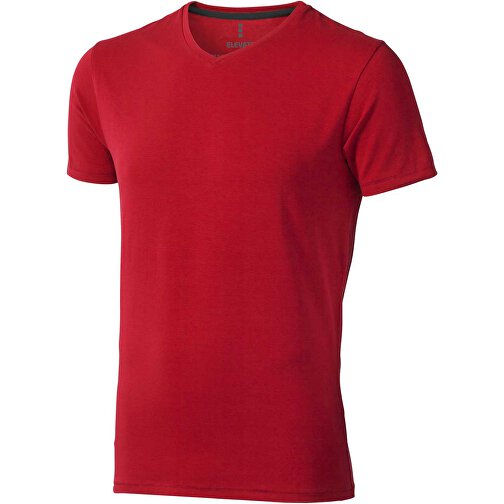 Kawartha T-Shirt Für Herren Mit V-Ausschnitt , Green Concept, rot, Single jersey Strick 95% Bio Baumwolle, 5% Elastan, 200 g/m2, L, , Bild 1