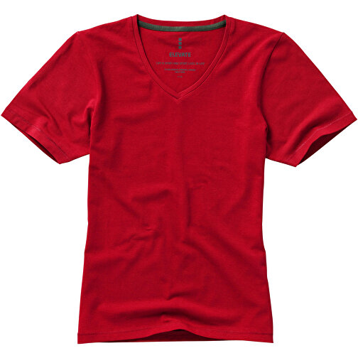 Kawartha T-Shirt Für Damen Mit V-Ausschnitt , Green Concept, rot, Single jersey Strick 95% Bio Baumwolle, 5% Elastan, 200 g/m2, S, , Bild 7