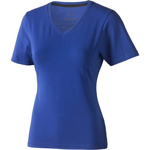 Kawartha T-Shirt Für Damen Mit V-Ausschnitt , Green Concept, blau, Single jersey Strick 95% Bio Baumwolle, 5% Elastan, 200 g/m2, L, , Bild 1