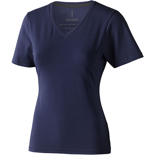 Kawartha T-Shirt Für Damen Mit V-Ausschnitt , Green Concept, navy, Single jersey Strick 95% Bio Baumwolle, 5% Elastan, 200 g/m2, L, , Bild 1