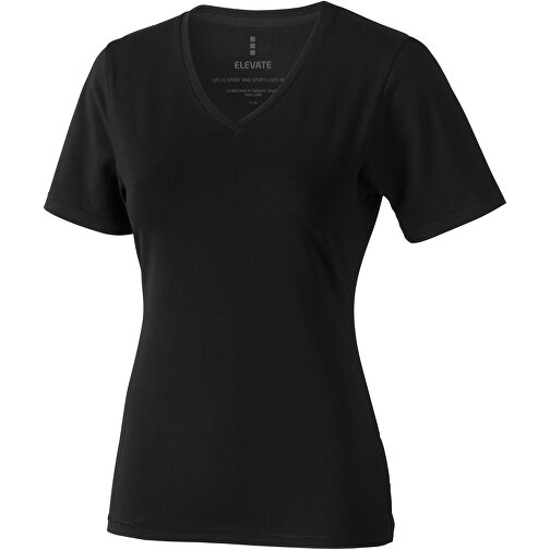 Kawartha T-Shirt Für Damen Mit V-Ausschnitt , Green Concept, schwarz, Single jersey Strick 95% Bio Baumwolle, 5% Elastan, 200 g/m2, XL, , Bild 1
