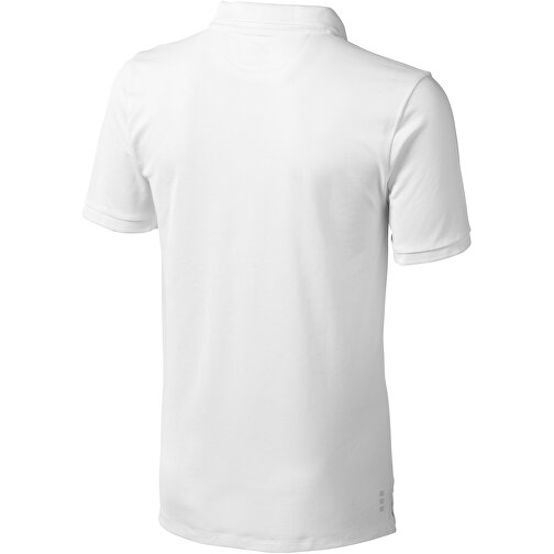 Calgary Poloshirt Für Herren , weiß, Piqué Strick 100% BCI Baumwolle, 200 g/m2, M, , Bild 4