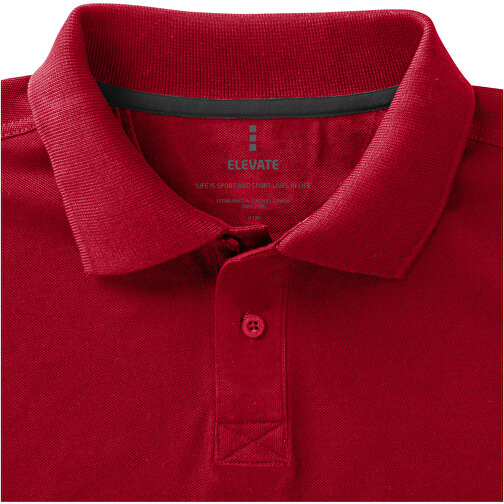Calgary Poloshirt Für Herren , rot, Piqué Strick 100% BCI Baumwolle, 200 g/m2, M, , Bild 3