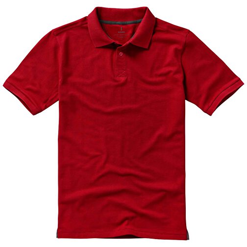 Calgary Poloshirt Für Herren , rot, Piqué Strick 100% BCI Baumwolle, 200 g/m2, L, , Bild 19