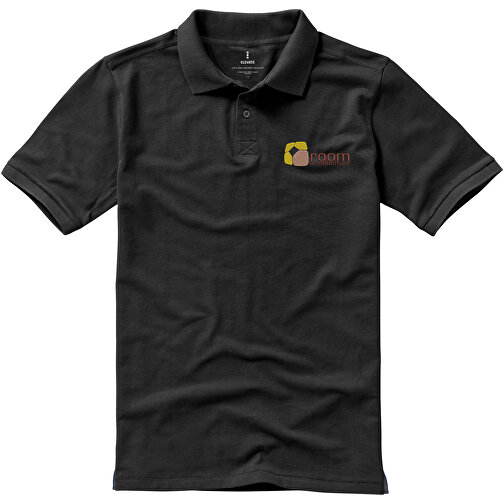 Calgary Poloshirt Für Herren , anthrazit, Piqué Strick 100% BCI Baumwolle, 200 g/m2, XL, , Bild 4