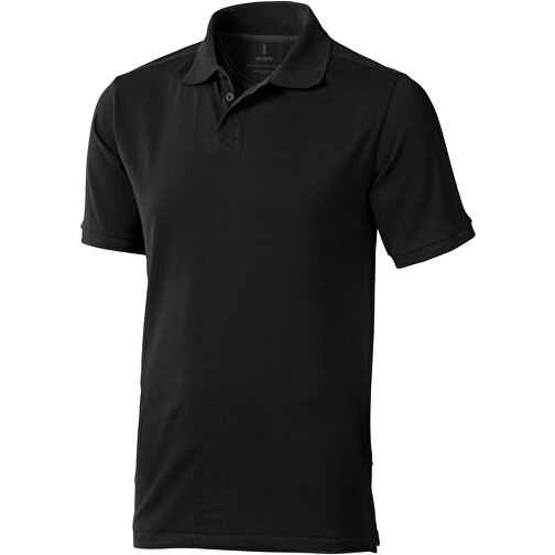 Calgary Poloshirt Für Herren , schwarz, Piqué Strick 100% BCI Baumwolle, 200 g/m2, S, , Bild 1