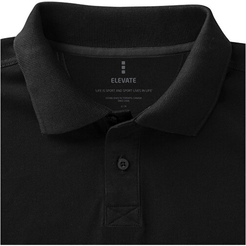 Calgary Poloshirt Für Herren , schwarz, Piqué Strick 100% BCI Baumwolle, 200 g/m2, XL, , Bild 4