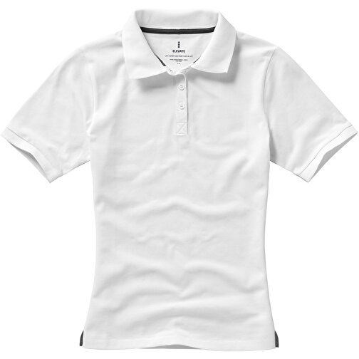 Calgary Poloshirt Für Damen , weiß, Piqué Strick  Baumwolle, 200 g/m2, L, , Bild 1