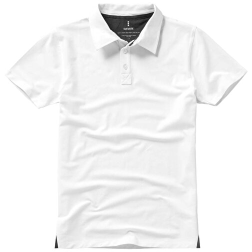 Markham Stretch Poloshirt Für Herren , weiß, Double Pique Strick 5% Elastan, 95% BCI Baumwolle, 200 g/m2, S, , Bild 11