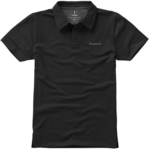 Markham Stretch Poloshirt Für Herren , schwarz, Double Pique Strick 5% Elastan, 95% BCI Baumwolle, 200 g/m2, M, , Bild 4