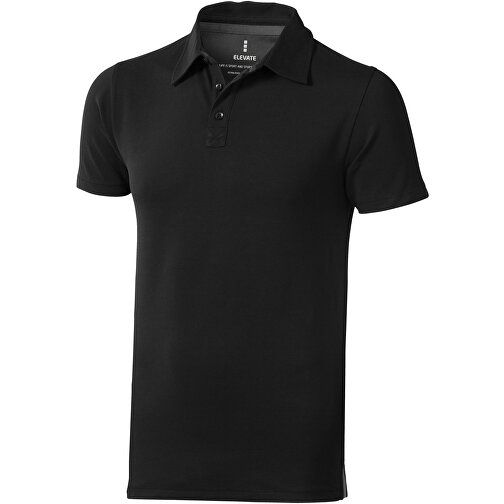 Markham Stretch Poloshirt Für Herren , schwarz, Double Pique Strick 5% Elastan, 95% BCI Baumwolle, 200 g/m2, XXL, , Bild 1