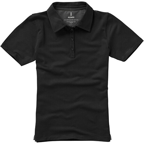 Markham Stretch Poloshirt Für Damen , schwarz, Double Pique Strick 5% Elastan, 95% BCI Baumwolle, 200 g/m2, M, , Bild 7