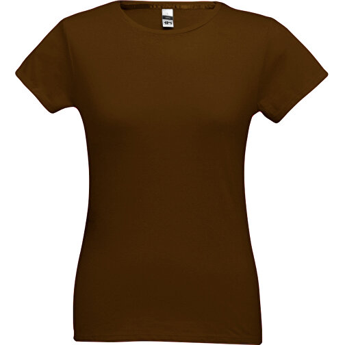 THC SOFIA. Tailliertes Damen-T-Shirt , dunkelbraun, 100% Baumwolle, XXL, 68,00cm x 53,00cm (Länge x Breite), Bild 1
