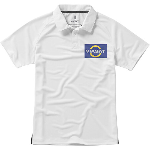 Ottawa Poloshirt Cool Fit Für Herren , weiß, Piqué Strick mit Cool Fit Finish 100% Polyester, 220 g/m2, S, , Bild 2