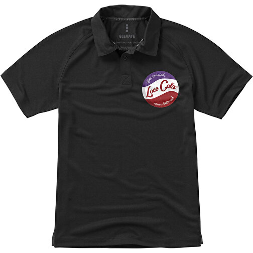 Ottawa Poloshirt Cool Fit Für Herren , schwarz, Piqué Strick mit Cool Fit Finish 100% Polyester, 220 g/m2, XXL, , Bild 2