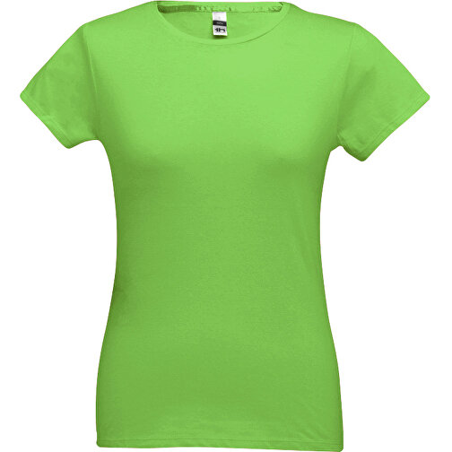THC SOFIA. Tailliertes Damen-T-Shirt , hellgrün, 100% Baumwolle, S, 60,00cm x 41,00cm (Länge x Breite), Bild 1