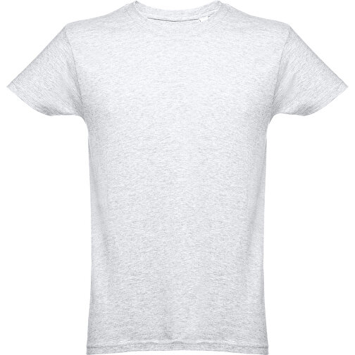 THC LUANDA. Herren-T-Shirt Aus Baumwolle Im Schlauchformat , weiß melliert, 100% Baumwolle, XL, 76,00cm x 59,00cm (Länge x Breite), Bild 1