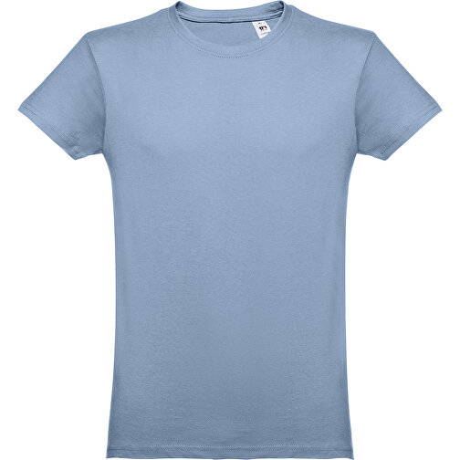 THC LUANDA. Herren-T-Shirt Aus Baumwolle Im Schlauchformat , pastellblau, 100% Baumwolle, M, 72,00cm x 53,00cm (Länge x Breite), Bild 1