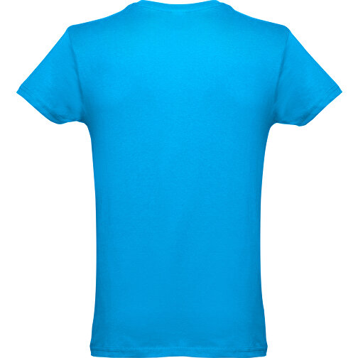 THC LUANDA. Herren-T-Shirt Aus Baumwolle Im Schlauchformat , wasserblau, 100% Baumwolle, XS, 67,00cm x 47,00cm (Länge x Breite), Bild 2